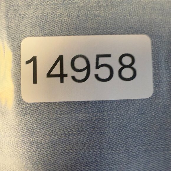 Womens Size 8 High Waist Embroidered Seam Cotton Blend Stretch Skinny Leg Denim - Picture 7 of 7